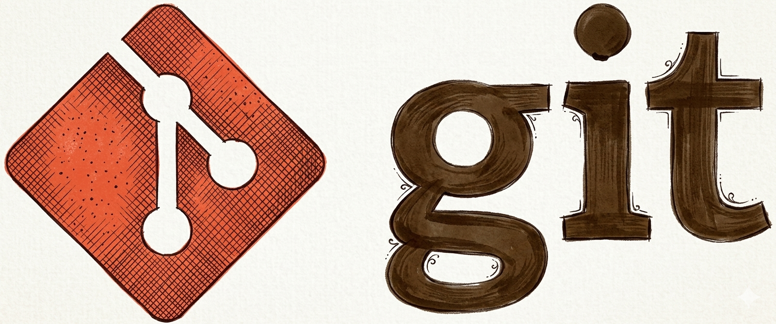 sketch of git logo